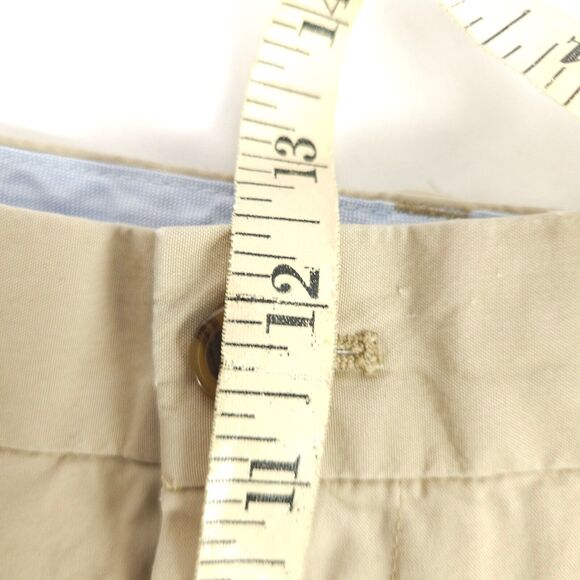 BROOKS BROTHERS Mens Size 40 Supima Cotton Beige Cream Flat Front Chino Shorts - Picture 5 of 6